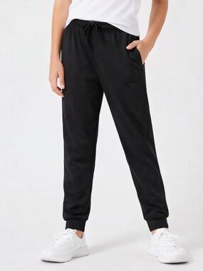 BCG Black Athletic Jogger Pants Youth L 14/16